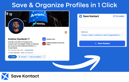 People to Notion Alternative - SaveKontact